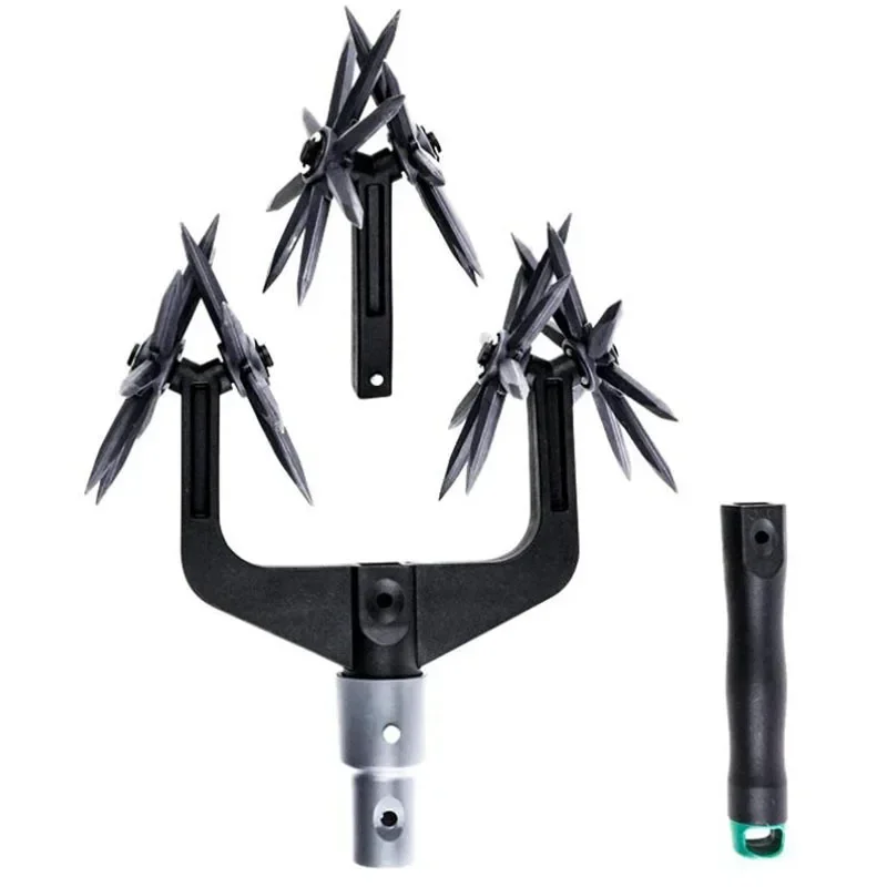 Rotary Cultivator Garden Lawn Ripper Adjustable Gardening Rotary Tiller and Hand-Held Garden Cultivator Tool Soil Rotary Cultivator Garden Lawn Ripper Adjustable Gardening Rotary Tiller and Hand-Held Garden Cultivator Tool Soil