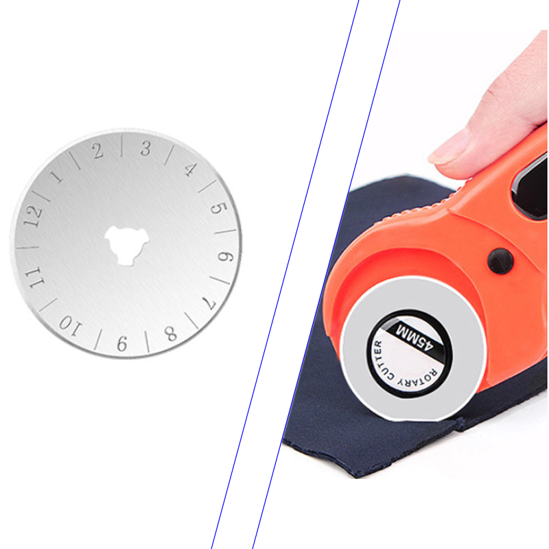 Rotary Cutter for Fabric with 10 Extra Blades
