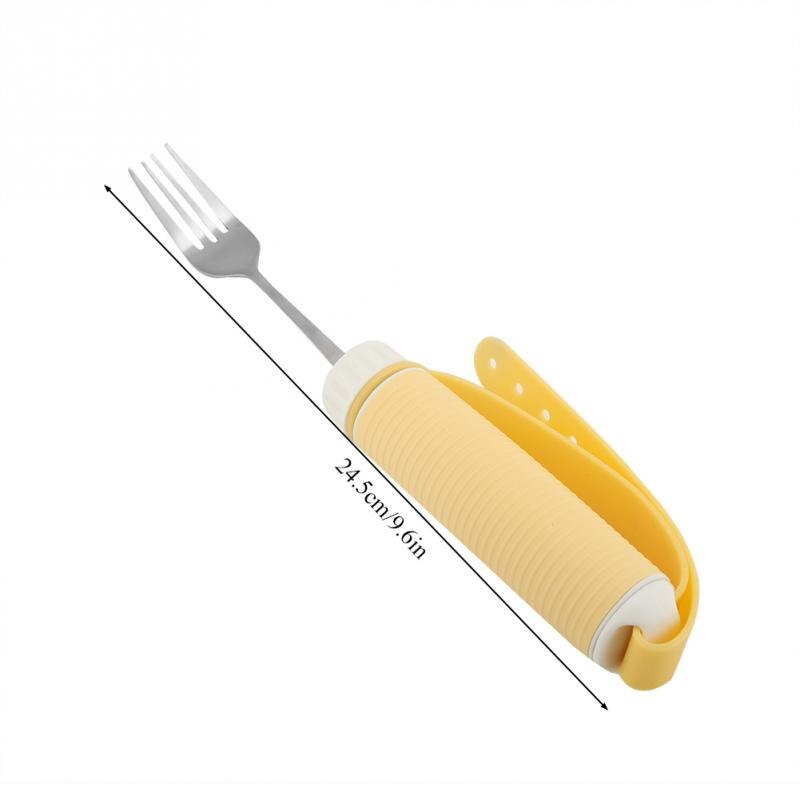 Rotatable Adaptive Cutlery with Strap