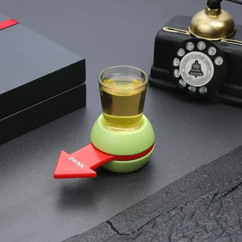 Rotatable Arrow Beer Wine Board Game Pointer Shot Spinner Party Game Glass Cup Kit Spin Drinking Game Table Home Rotatable Arrow Beer Wine Board Game Pointer Shot Spinner Party Game Glass Cup Kit Spin Drinking Game Table Home