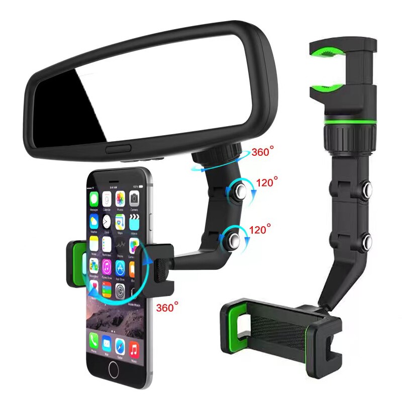 Rotatable Car Mirror Phone Holder Rotatable Car Mirror Phone Holder