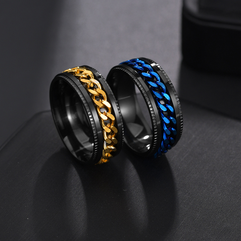Rotating Anti Stress Chain Fidget Ring