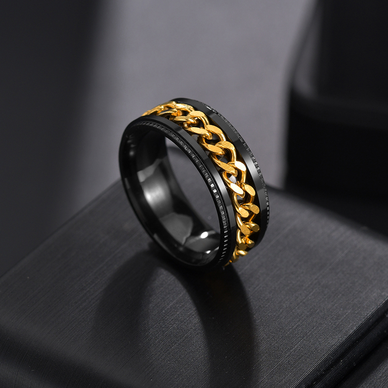 Rotating Anti Stress Chain Fidget Ring