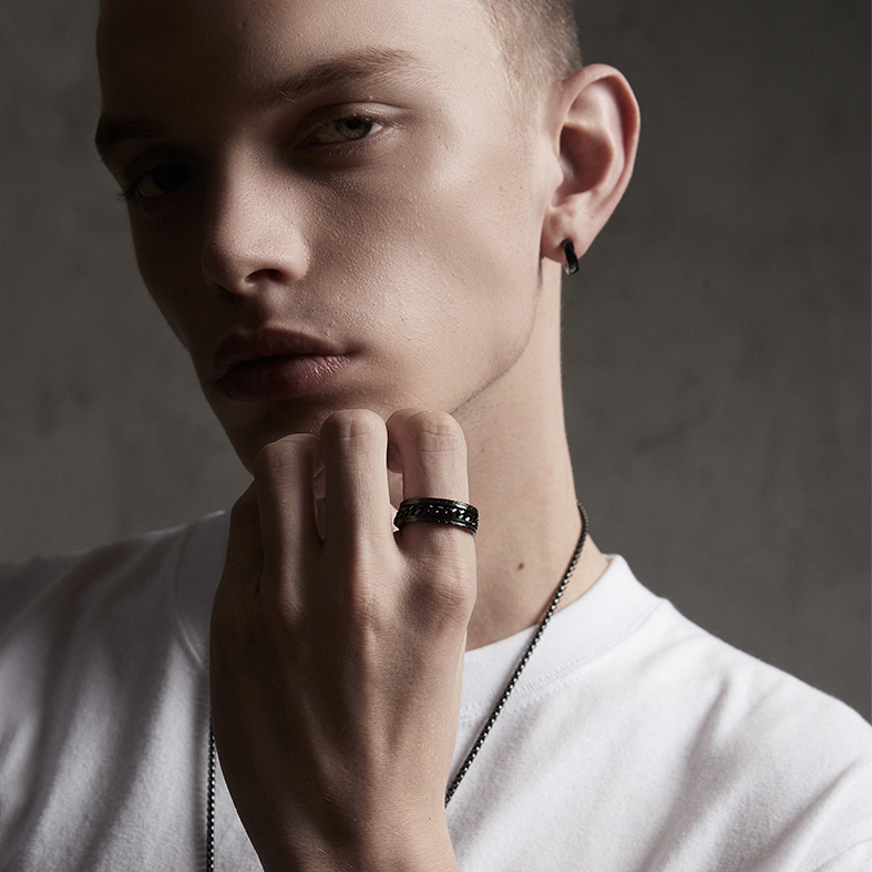 Rotating Anti Stress Chain Fidget Ring