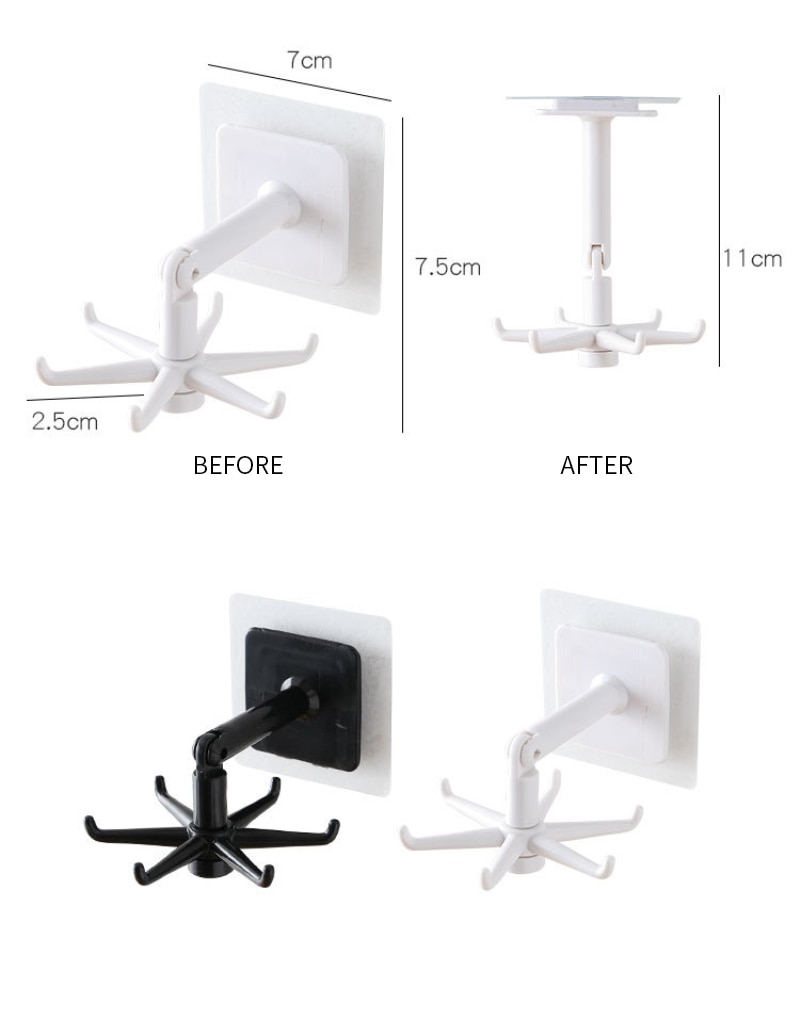 Rotating Hook Multi-Purpose Organizer Rotating Hook Multi-Purpose Organizer