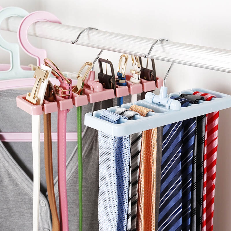 Rotating Hook Tie and Belt Hanger Rotating Hook Tie and Belt Hanger