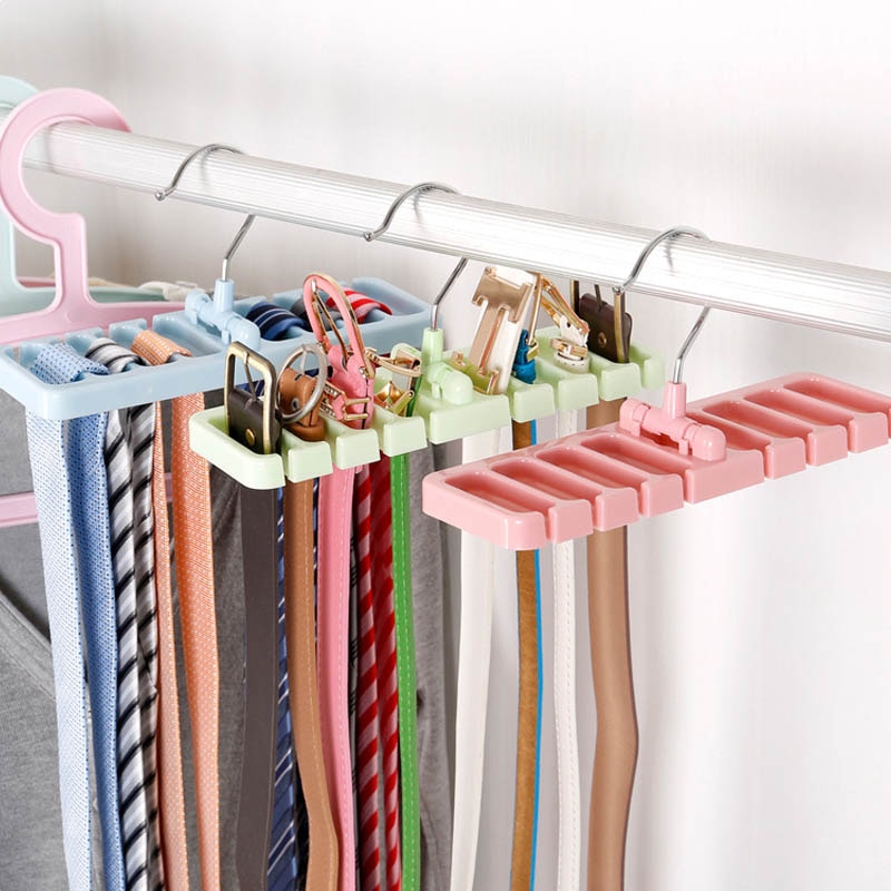 Rotating Hook Tie and Belt Hanger Rotating Hook Tie and Belt Hanger