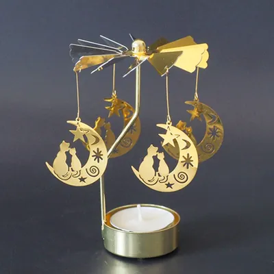 Rotating Metal Tea Light Holder Rotating Metal Tea Light Holder