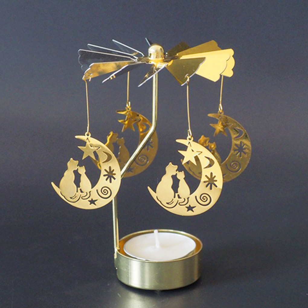 Rotating Metal Tea Light Holder Rotating Metal Tea Light Holder