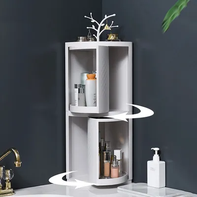 Rotating Shelf Bathroom Organizer Rack Rotating Shelf Bathroom Organizer Rack