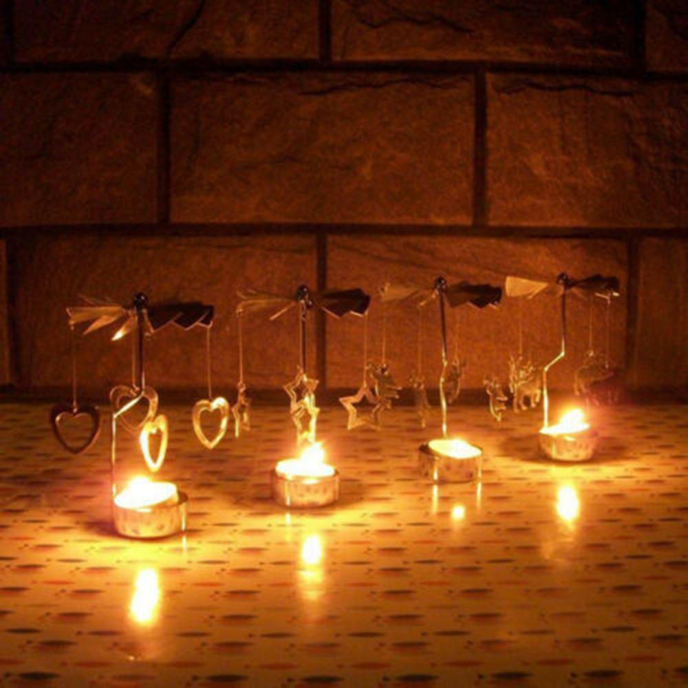 Rotating Snowflake Candle Holder