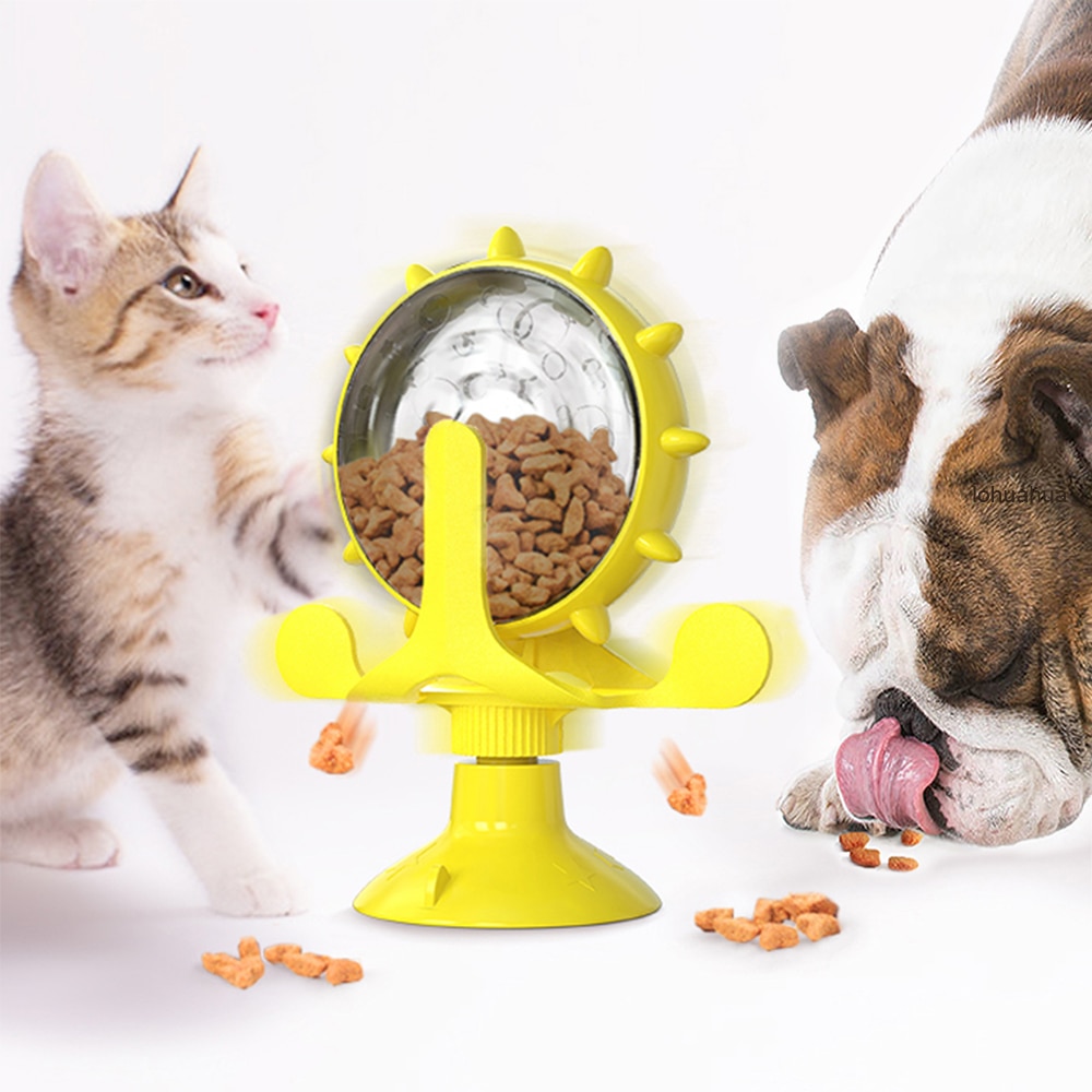 Rotating Treat Dispensing Dog Toy