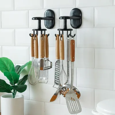 Rotating Utensils Hanger (6 Hooks) Rotating Utensils Hanger (6 Hooks)
