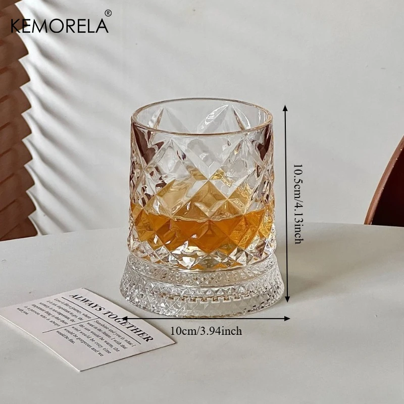 Rotating Whisky Glass 360 Degree Rotating Crystal Beer Glass Thick Base for Bourbon And Scotch Whisky a Unique Gift for Rotating Whisky Glass 360 Degree Rotating Crystal Beer Glass Thick Base for Bourbon And Scotch Whisky a Unique Gift for