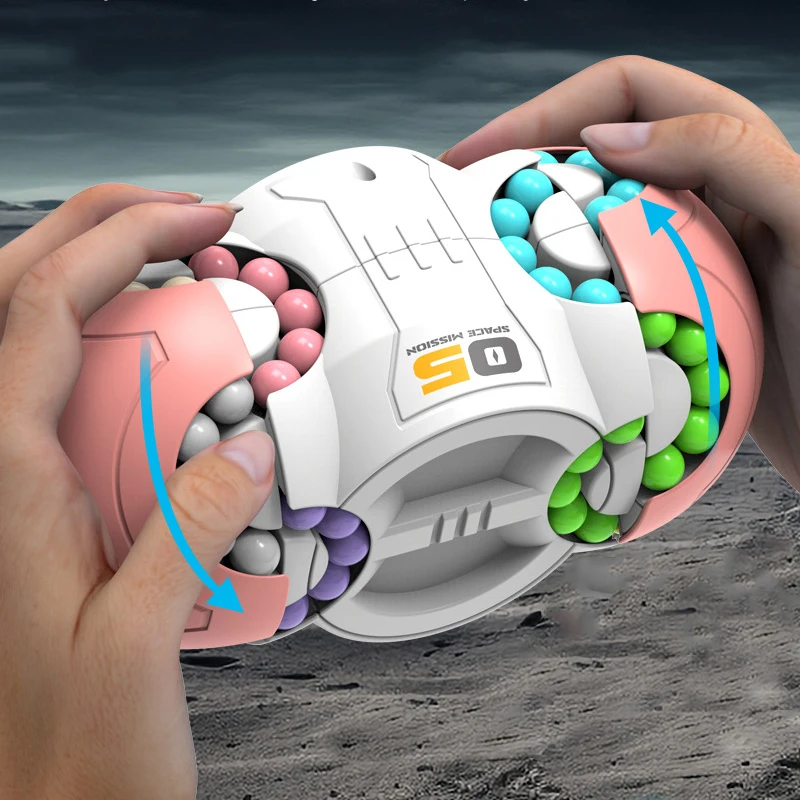Rotation Finger Magical Bean Magic Cube Mind Brain Teaser Game Fingertip Fidget Toy Decompression Stress Relief Toy Rotation Finger Magical Bean Magic Cube Mind Brain Teaser Game Fingertip Fidget Toy Decompression Stress Relief Toy