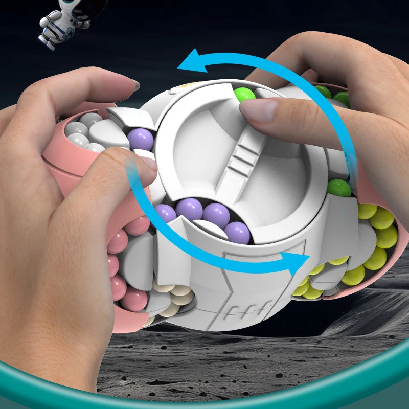 Rotation Finger Magical Bean Magic Cube Mind Brain Teaser Game Fingertip Fidget Toy Decompression Stress Relief Toy Rotation Finger Magical Bean Magic Cube Mind Brain Teaser Game Fingertip Fidget Toy Decompression Stress Relief Toy