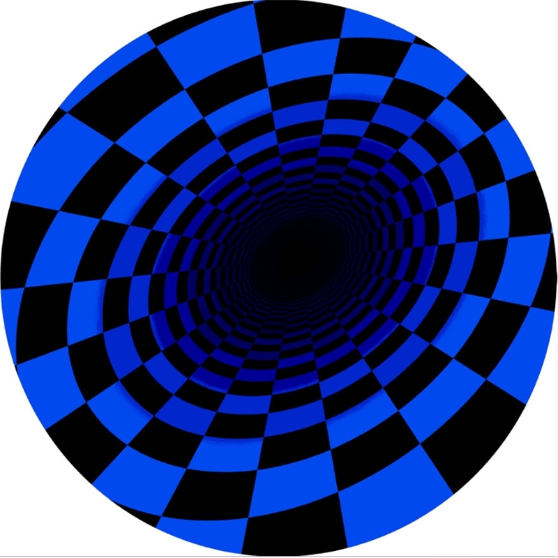 Round 3D Optical Illusion Rug Round 3D Optical Illusion Rug