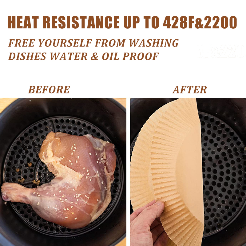Round Air Fryer Parchment Paper Liners (50 pcs) Round Air Fryer Parchment Paper Liners (50 pcs)
