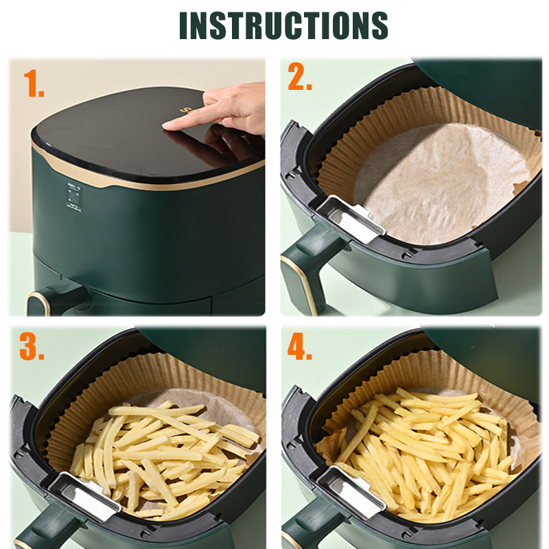 Round Air Fryer Parchment Paper Liners (50 pcs) Round Air Fryer Parchment Paper Liners (50 pcs)