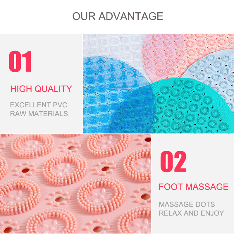 Round Anti Slip Rubber Mat for Bathroom Round Anti Slip Rubber Mat for Bathroom