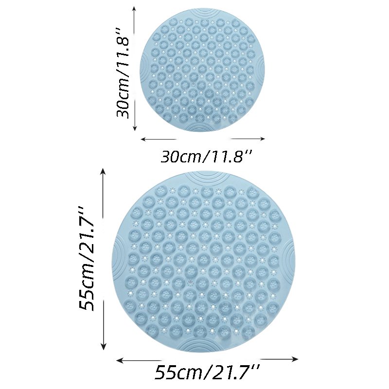 Round Anti Slip Rubber Mat for Bathroom Round Anti Slip Rubber Mat for Bathroom