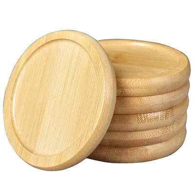 Round Bamboo Coasters (6 pcs) Round Bamboo Coasters (6 pcs)