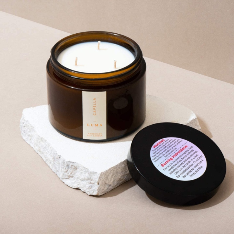 Round Candle Warning Labels (500pcs)