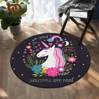 Round Carpet Unicorn Floor Mat Round Carpet Unicorn Floor Mat