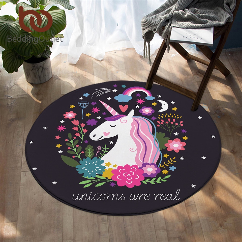 Round Carpet Unicorn Floor Mat Round Carpet Unicorn Floor Mat