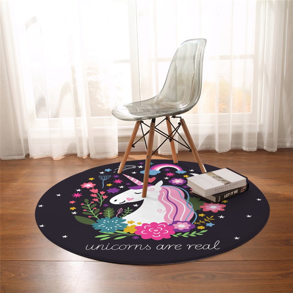 Round Carpet Unicorn Floor Mat Round Carpet Unicorn Floor Mat