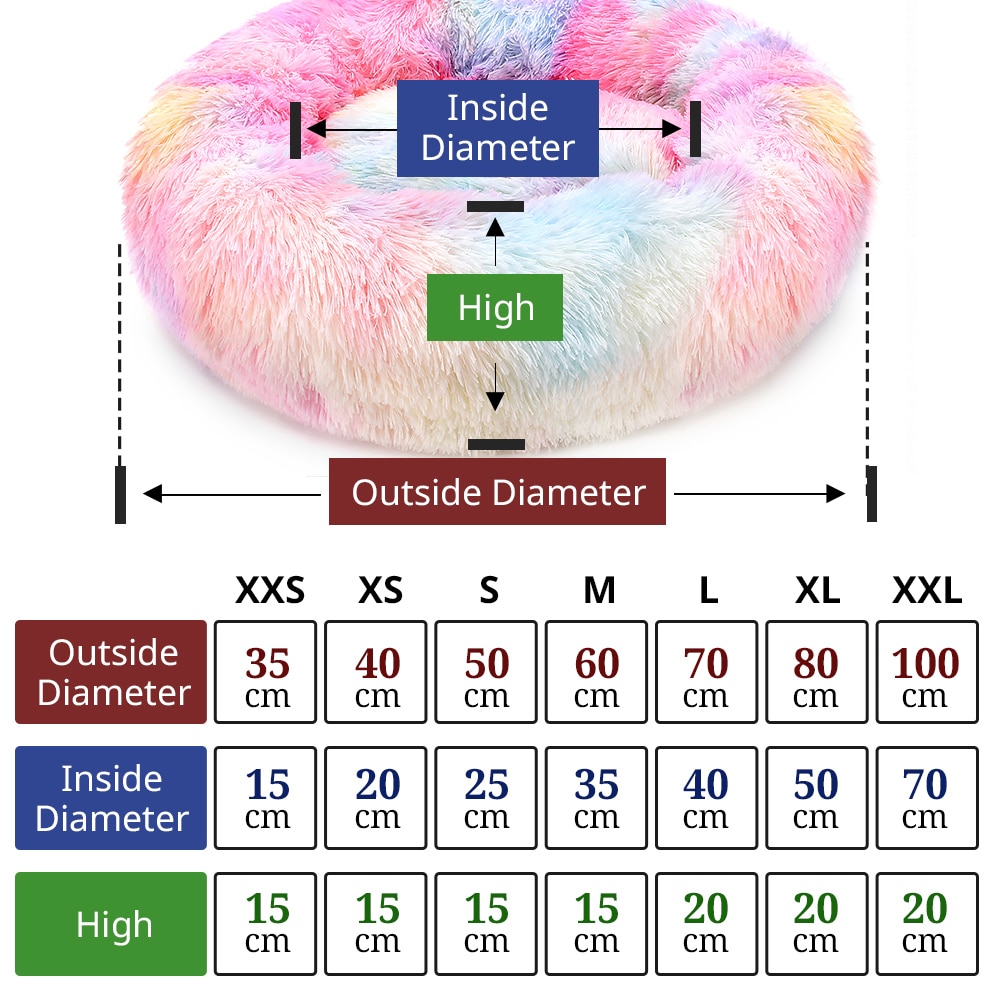 Round Cat Bed Soft Pet Cushion Round Cat Bed Soft Pet Cushion