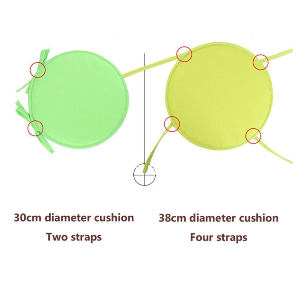 Round Chair Cushion Seat Pad with Straps Round Chair Cushion Seat Pad with Straps