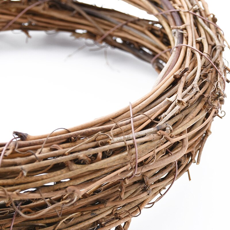 Round DIY Natural Wicker Wreath Round DIY Natural Wicker Wreath