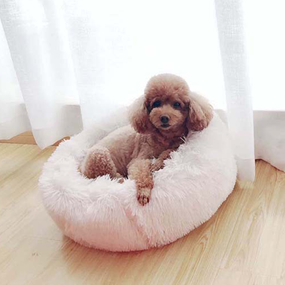 Round Dog Bed Plush Cushion Pet Bed Round Dog Bed Plush Cushion Pet Bed