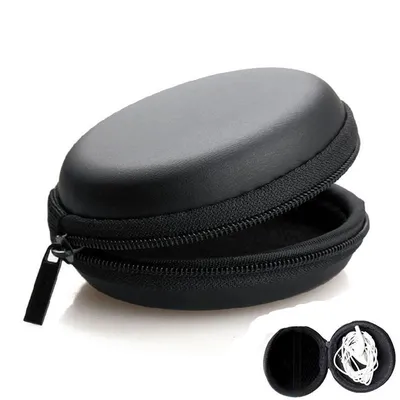 Round Earphone Storage Case