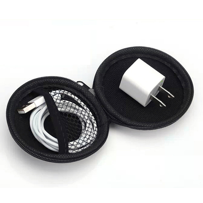 Round Earphone Storage Case