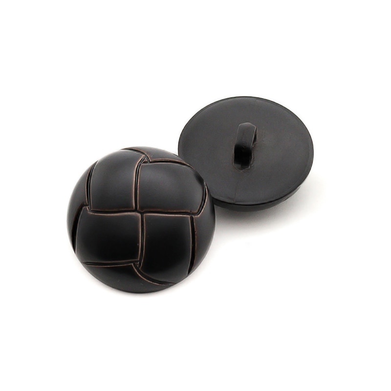 Round Faux Leather Buttons (10pcs)