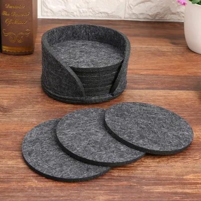 Round Felt Coaster Set (10 pcs) Round Felt Coaster Set (10 pcs)