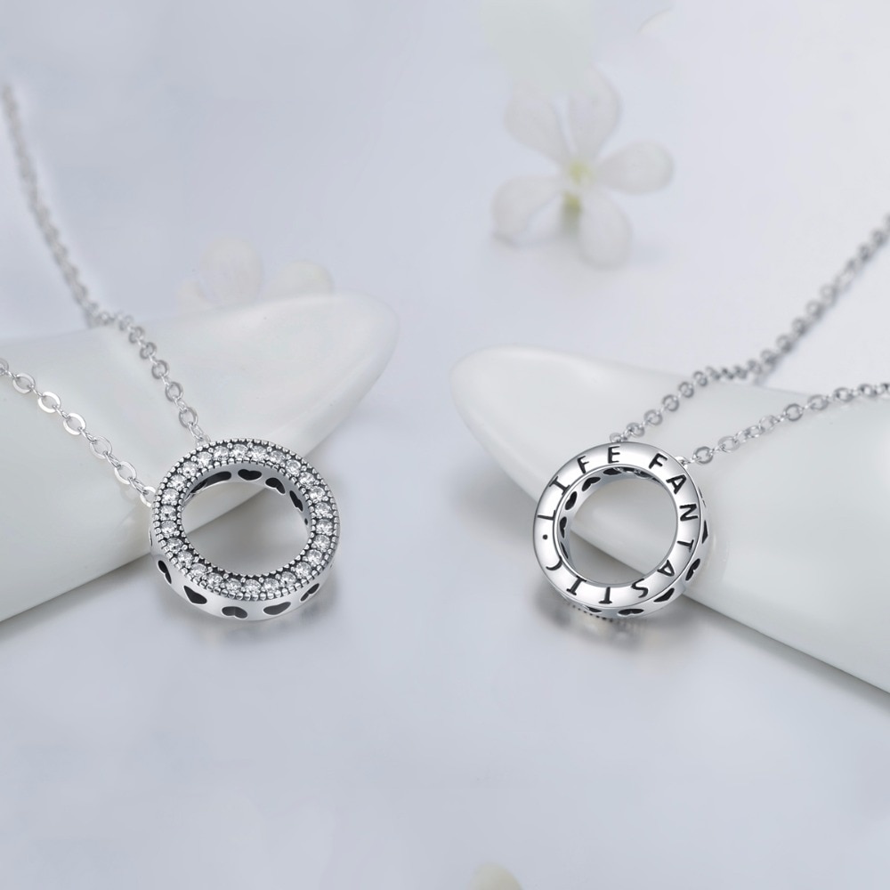 Round Pendant Necklace Ladies Jewelry Round Pendant Necklace Ladies Jewelry