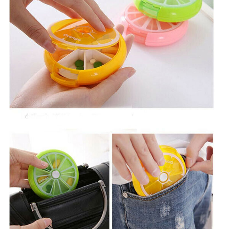 Round Pill Box Weekly Medicine Organizer Round Pill Box Weekly Medicine Organizer