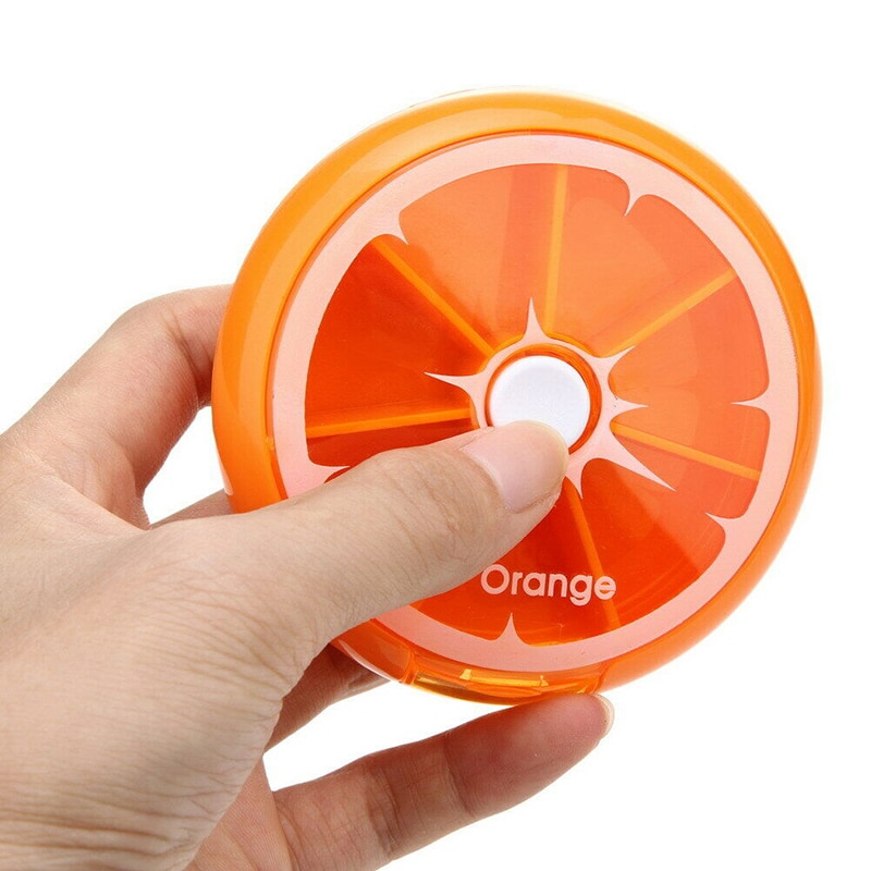 Round Pill Box Weekly Medicine Organizer Round Pill Box Weekly Medicine Organizer