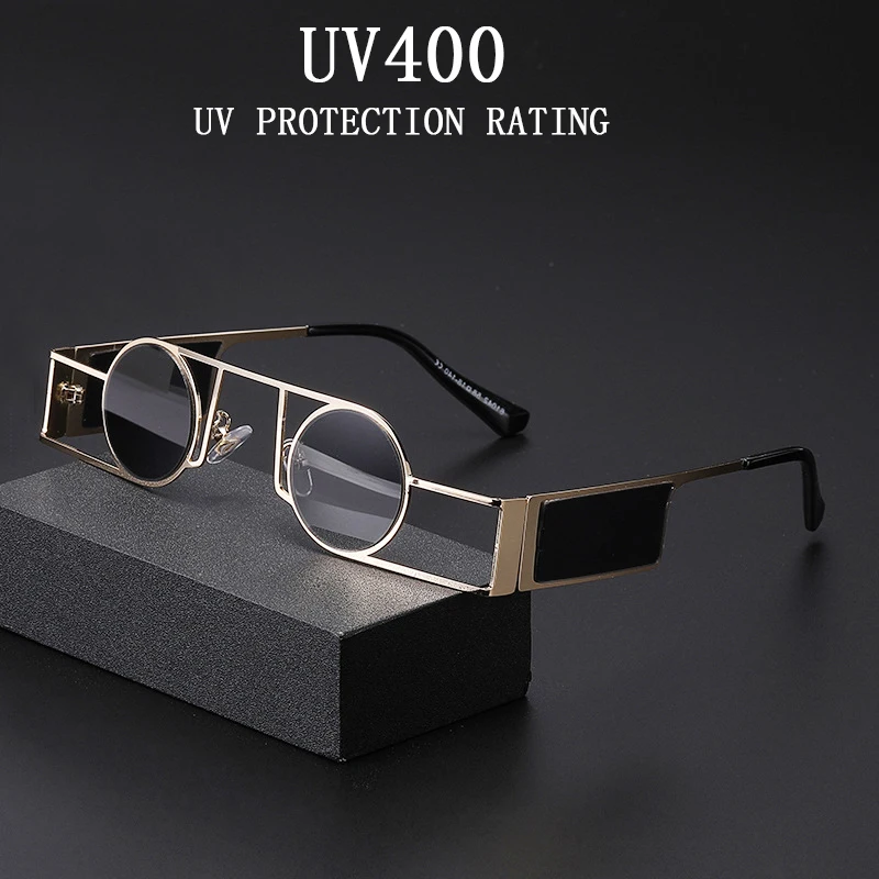 Round Punk Sunglasses For Men Fashion Glasses Steampunk Sunglasses Women Retro Shades Vasos Decorativos Gafas De Sol Round Punk Sunglasses For Men Fashion Glasses Steampunk Sunglasses Women Retro Shades Vasos Decorativos Gafas De Sol