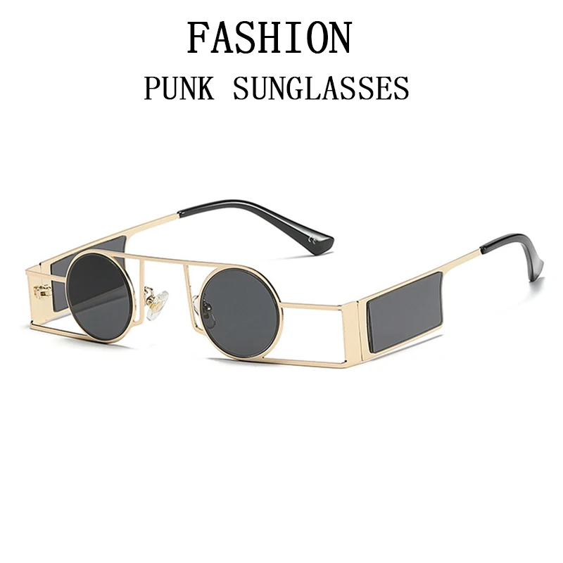 Round Punk Sunglasses For Men Fashion Glasses Steampunk Sunglasses Women Retro Shades Vasos Decorativos Gafas De Sol Round Punk Sunglasses For Men Fashion Glasses Steampunk Sunglasses Women Retro Shades Vasos Decorativos Gafas De Sol