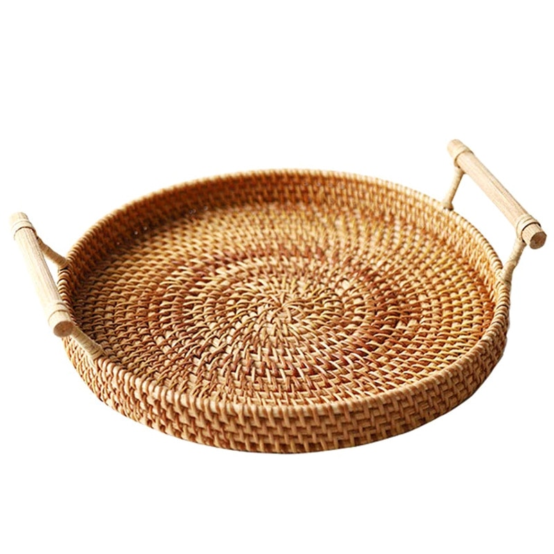 Round Rattan Tray Serving Tray Round Rattan Tray Serving Tray