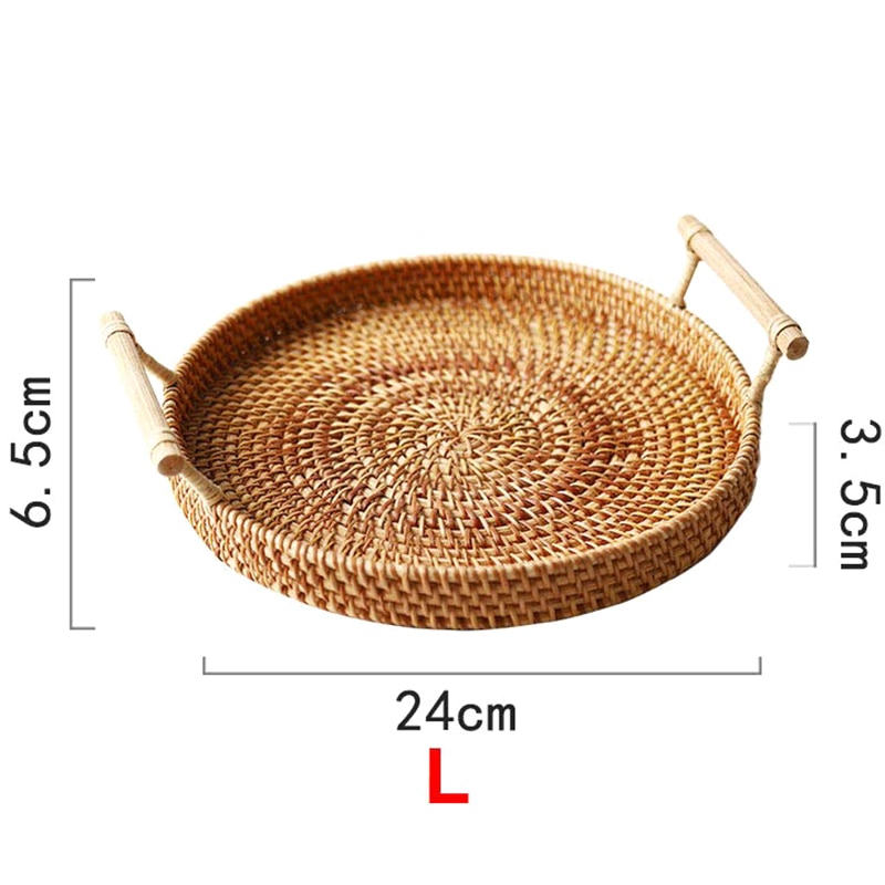 Round Rattan Tray Serving Tray Round Rattan Tray Serving Tray
