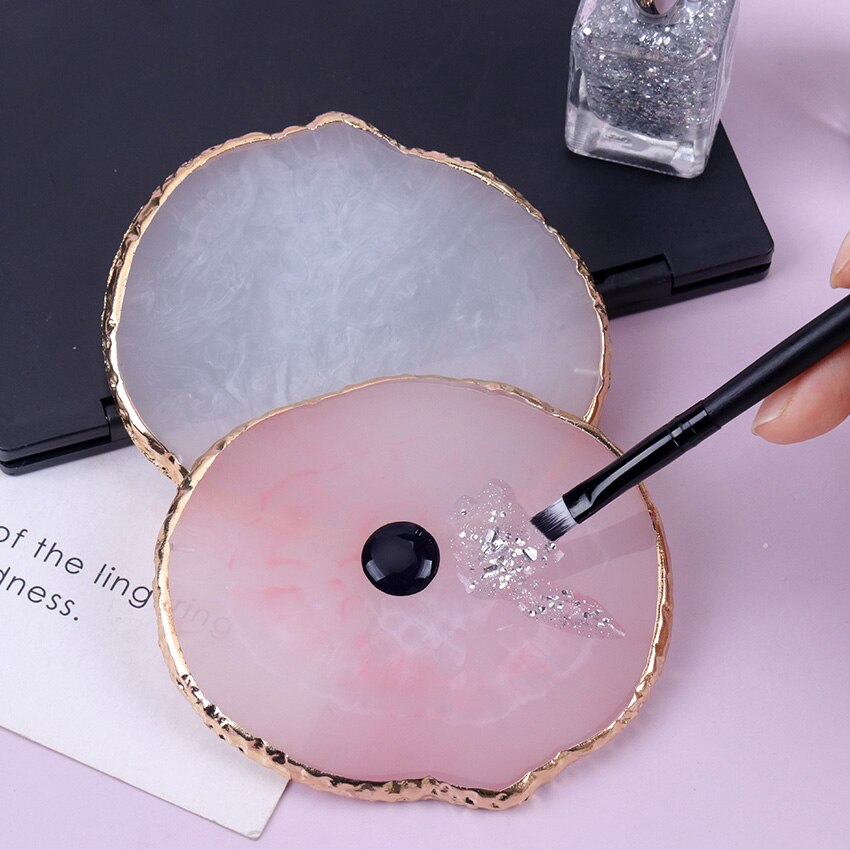 Round Resin Nail Art Palette