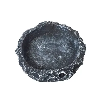 Round Resin Reptile Food Bowl