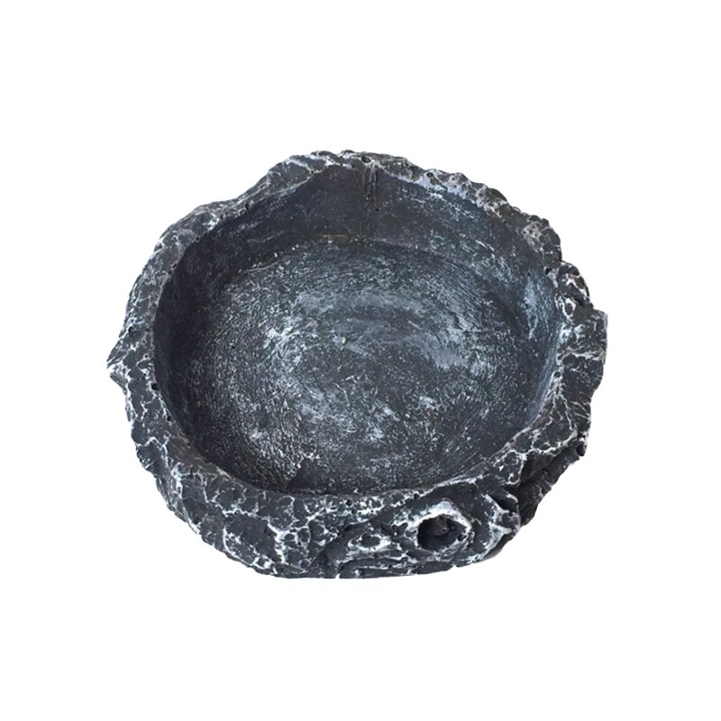 Round Resin Reptile Food Bowl