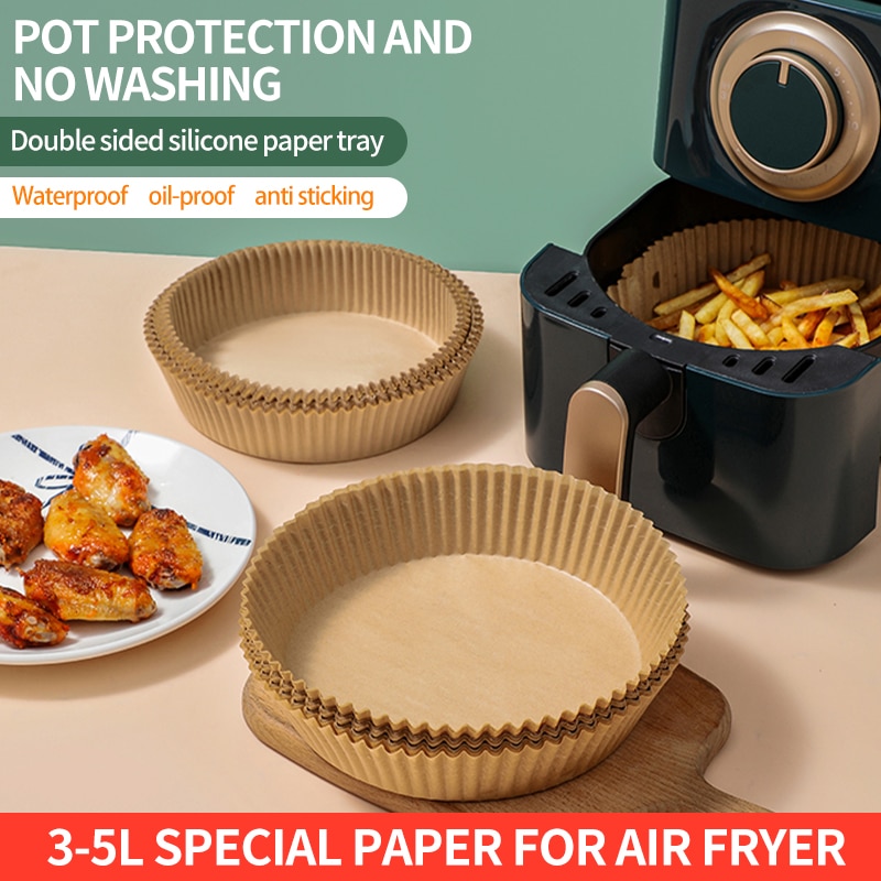 Round Silicone Air Fryer Paper Liners (50 pcs)