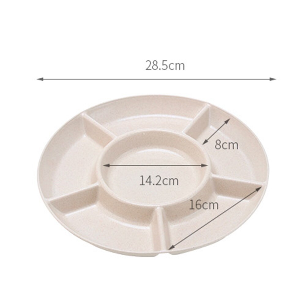 Round Snack Tray with Compartments Round Snack Tray with Compartments
